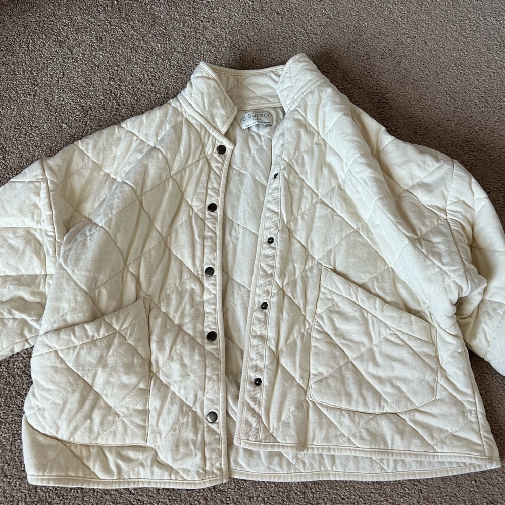 Z Supply - Quilted White Jacket